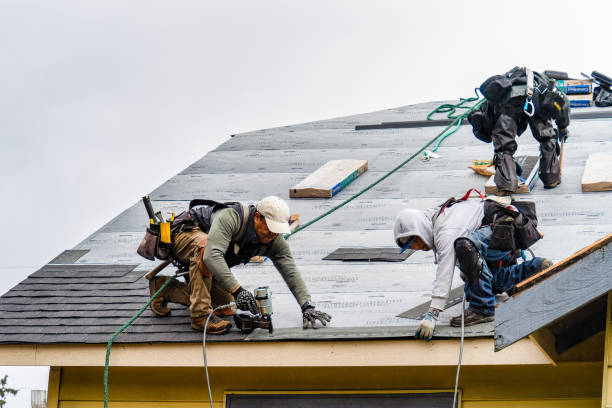 Professional Gutter Installation technician working in Welcome, NC